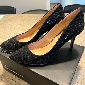 INC Zitah Black Sequin Pumps
